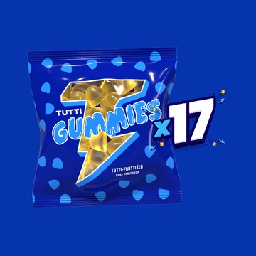 17 db Tutti Gummies gumicukor 100g